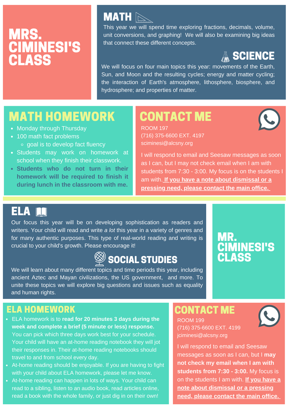 Classroom Policy Page 1